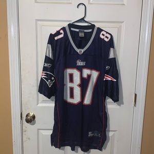 Rob Gronkowski Blue NFL Patriots Jersey Blue White Red Home New England Patriots
